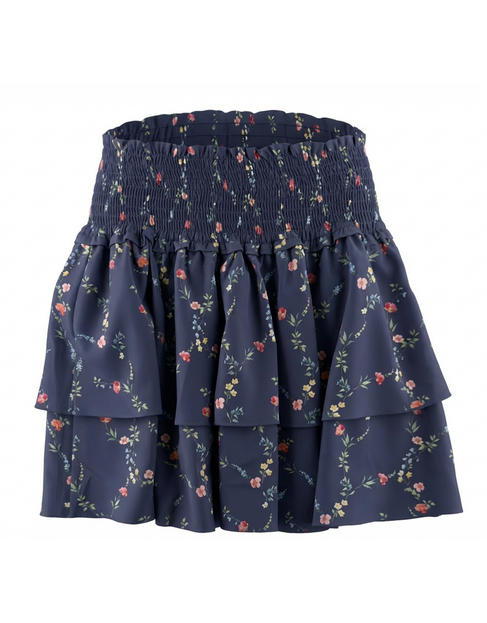 Pleat Scottie Skirt Navy Vine