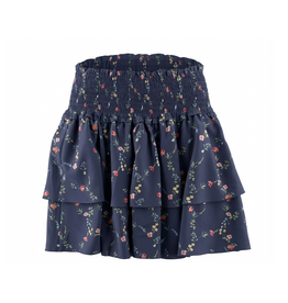 Pleat Scottie Skirt Navy Vine