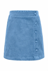 Pleat Reese Skirt Glacier Blue Corduroy