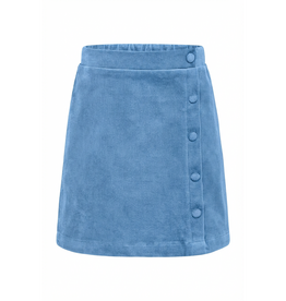 Pleat Reese Skirt Glacier Blue Corduroy