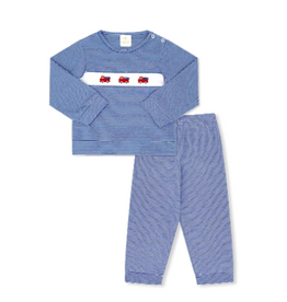 Lullaby Set Bayou Play Set Royal MIni stripe Firetruck