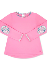 Set Athleisure Kylie LS Tee Flamingo Pink Baton Rouge Blooms