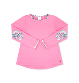 Set Athleisure Kylie Long Sleeve Tee Flamingo Pink Baton Rouge Blooms