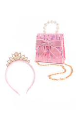 GreatPretenders 83349 Mademoiselle Purse Headband Set Pink