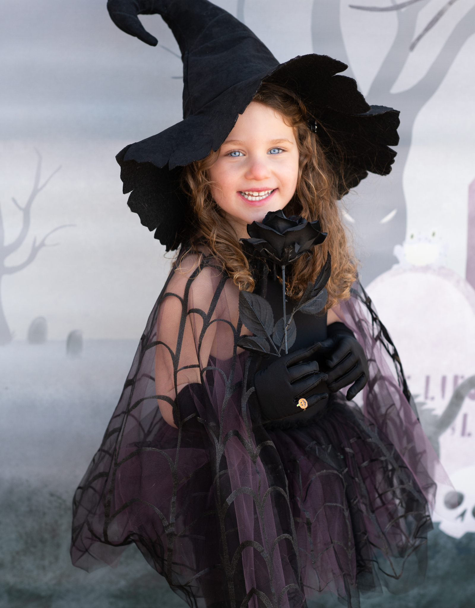 GreatPretenders 6739 Spider Witch Tutu & Cape 4-6 year