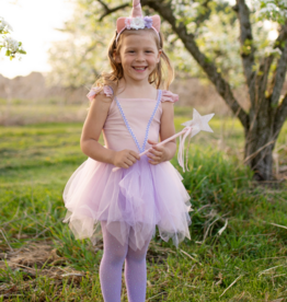 GreatPretenders Shimmer Unicorn Dress/Headband Pink