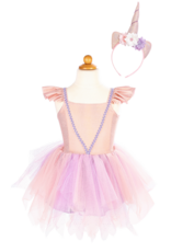 GreatPretenders 3013 Shimmer Unicorn Dress/Headband Pink