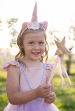 GreatPretenders 3013 Shimmer Unicorn Dress/Headband Pink