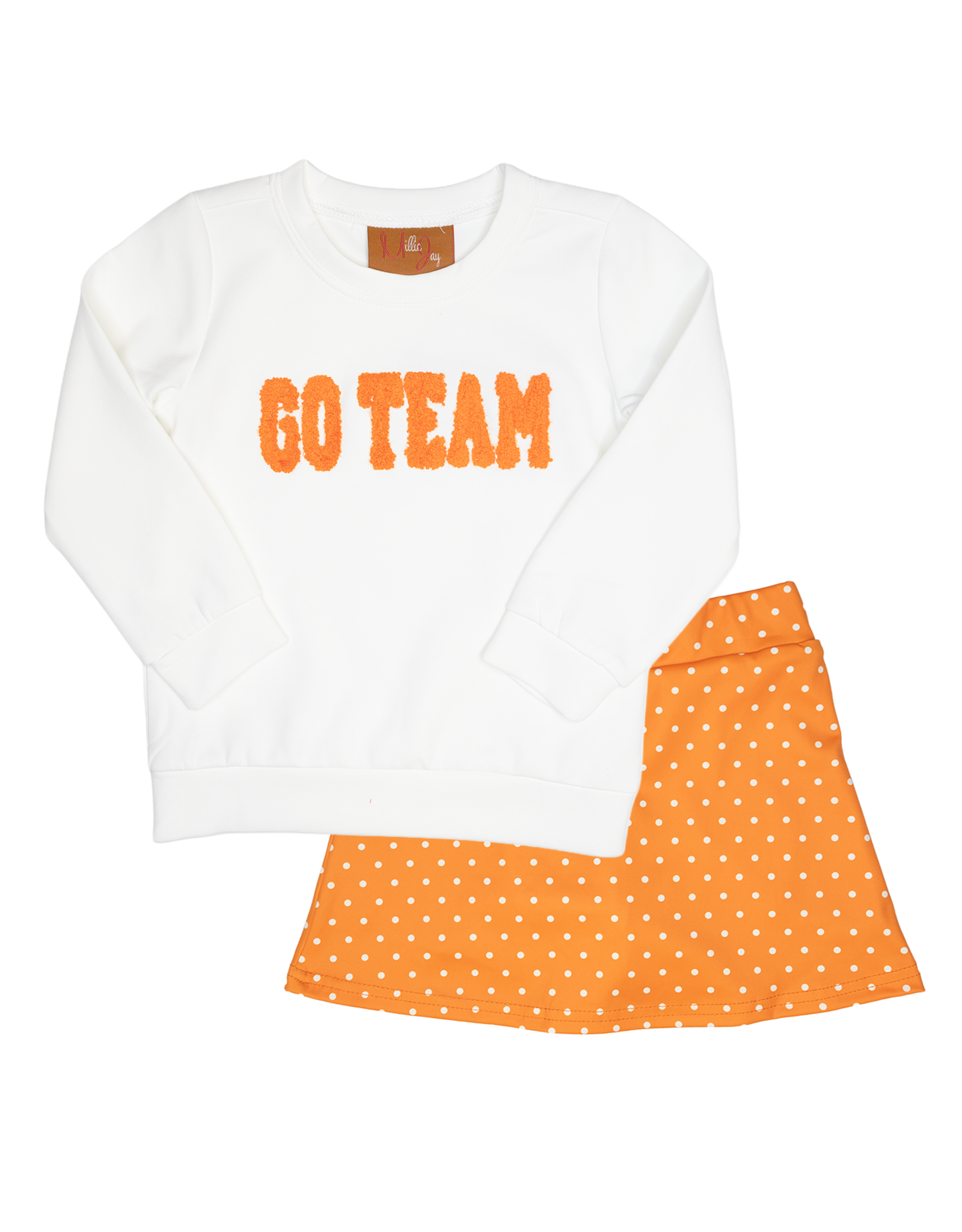 Millie Jay 622 Go Team Skort Set Orange