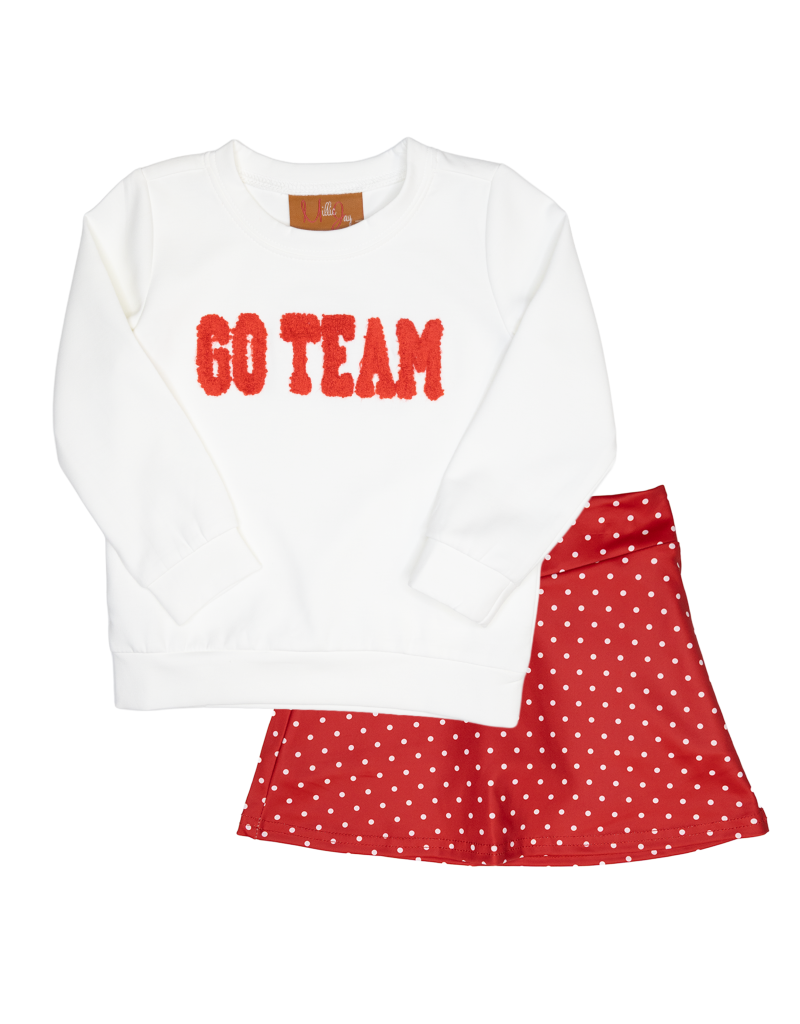 Millie Jay 621 Go Team Skort Set Red