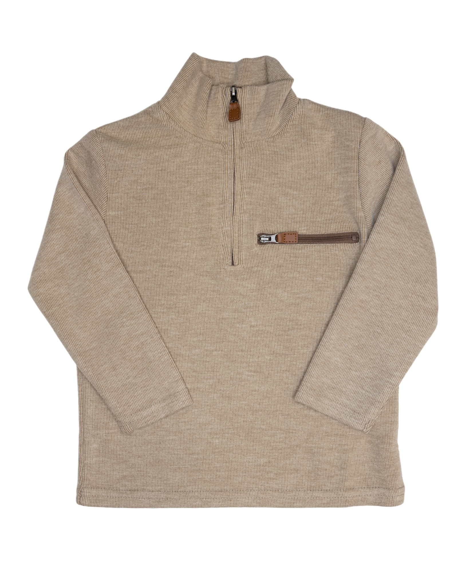 Millie Jay 668 Kingston 1/4 Zip Pullover Tan