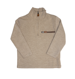 Millie Jay Kingston 1/4 Zip Pullover Tan