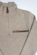Millie Jay 668 Kingston 1/4 Zip Pullover Tan