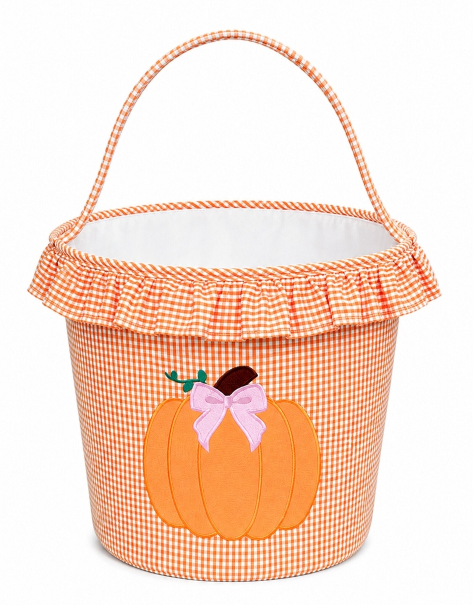 Bits & Bows BB Ruffled Pumpkin Tote Orange