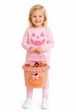 Bits & Bows BB Ruffled Pumpkin Tote Orange