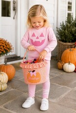 Bits & Bows BB Ruffled Pumpkin Tote Orange
