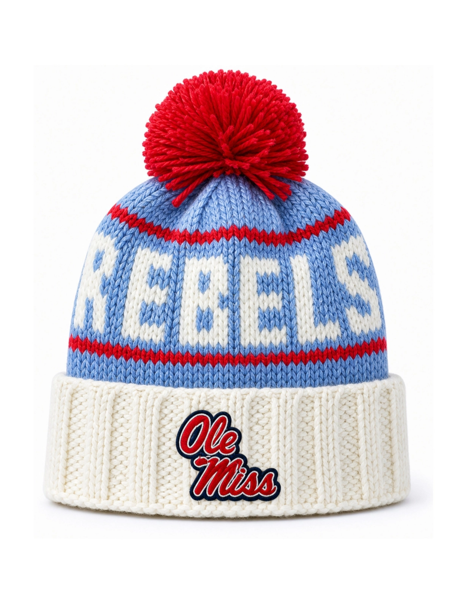 Bits & Bows BB Knit Hat Ole Miss Rebels