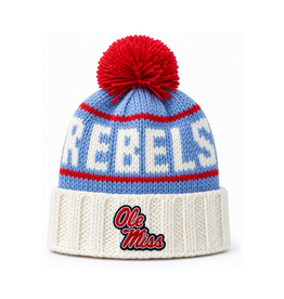 Bits & Bows Knit Hat Ole Miss Rebels