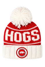 Bits & Bows BB Knit Hat Arkansas Hogs