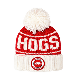 Bits & Bows Knit Hat Arkansas Hogs