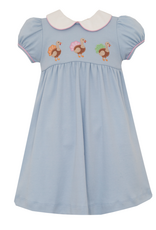 Claire and Charlie 5005D Turkey Applique Dress