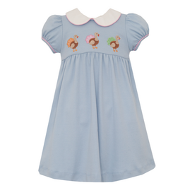 Claire and Charlie Turkey Applique Dress