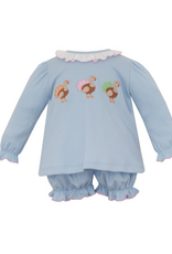 Claire and Charlie 5005CL Turkey Applique Bloomer Set