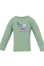 Claire and Charlie 5066PL Crane Applique Shirt