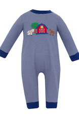 Claire and Charlie 5067H Farm Applique Romper