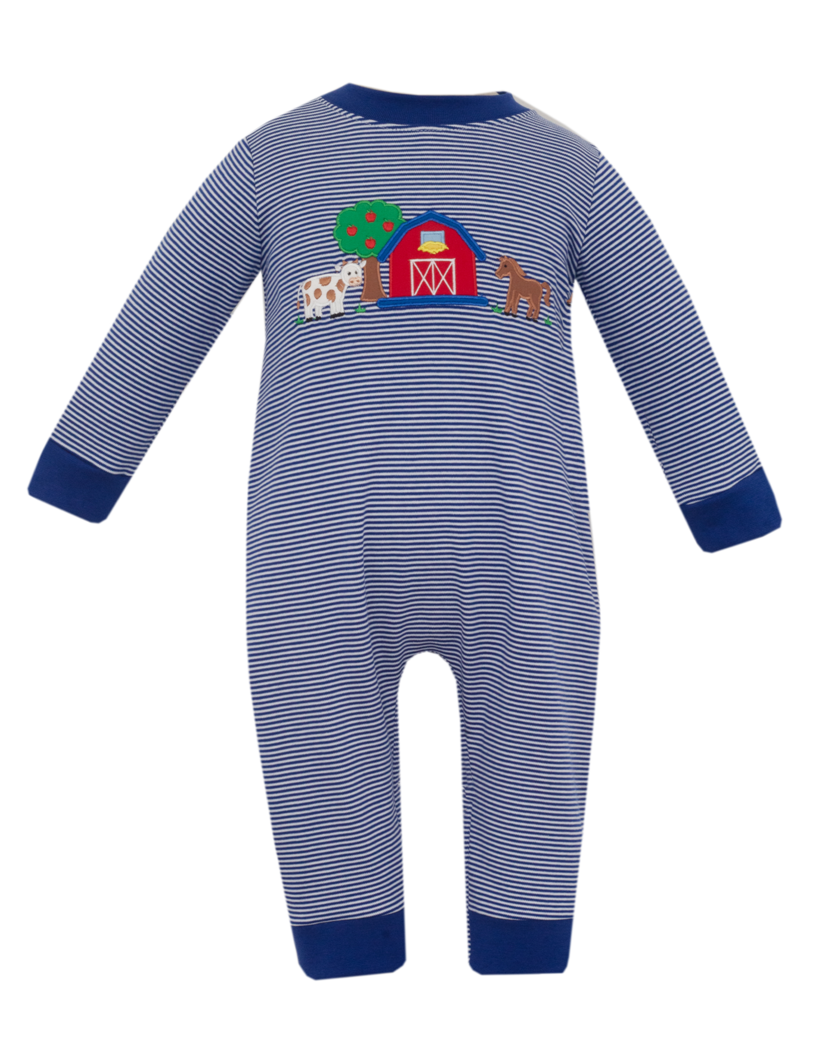 Claire and Charlie 5067H Farm Applique Romper