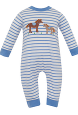 Claire and Charlie 5009H Horse Applique Romper