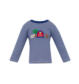 Claire and Charlie Farm Applique Shirt
