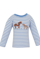 Claire and Charlie 5009PL Horses Applique Shirt