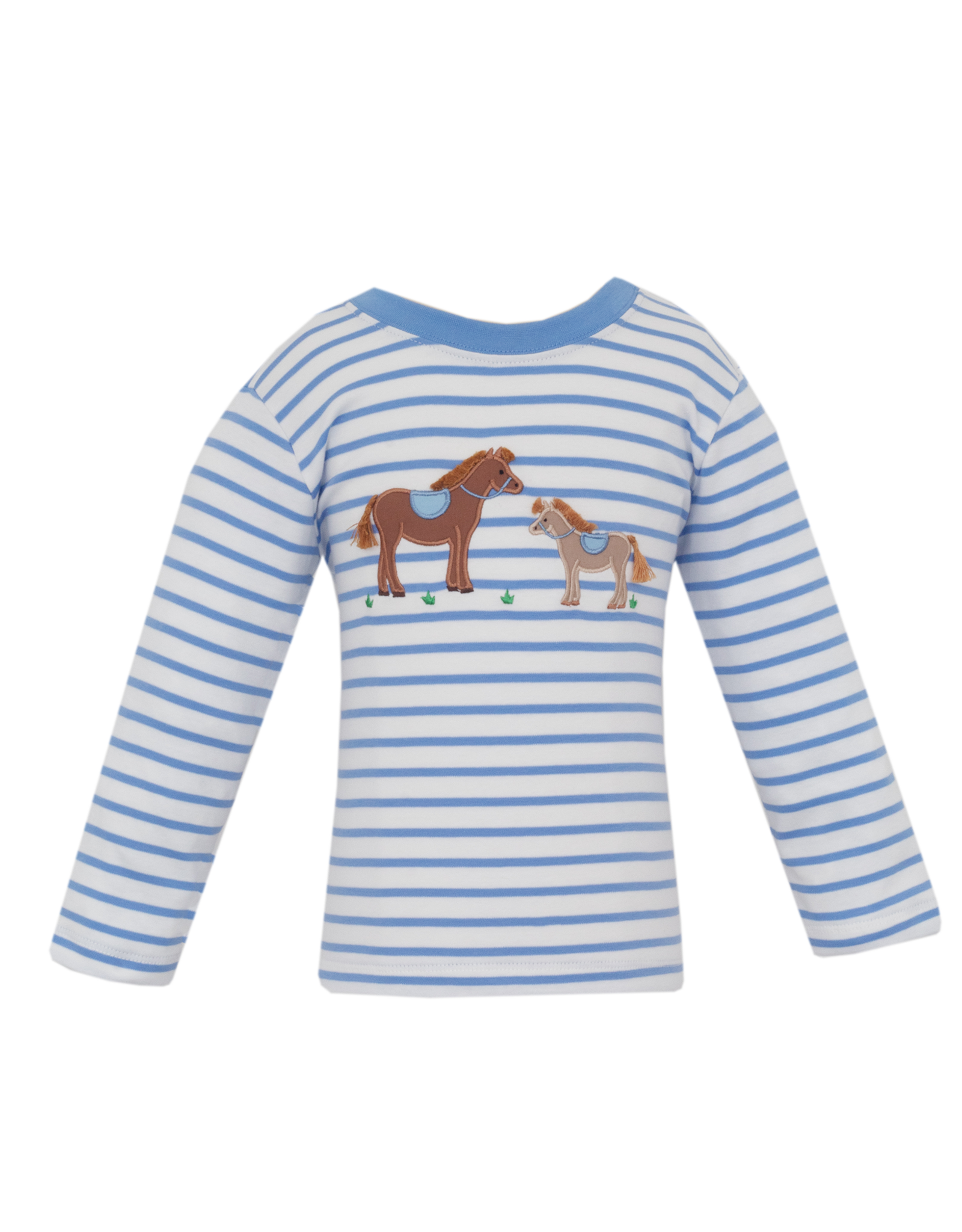 Claire and Charlie 5009PL Horses Applique Shirt