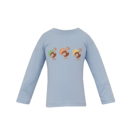 Claire and Charlie Turkey Applique Shirt