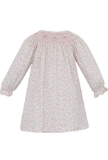 Petit Bebe 400AL Harper Tiny Floral Knit Smocked Bishop Dress