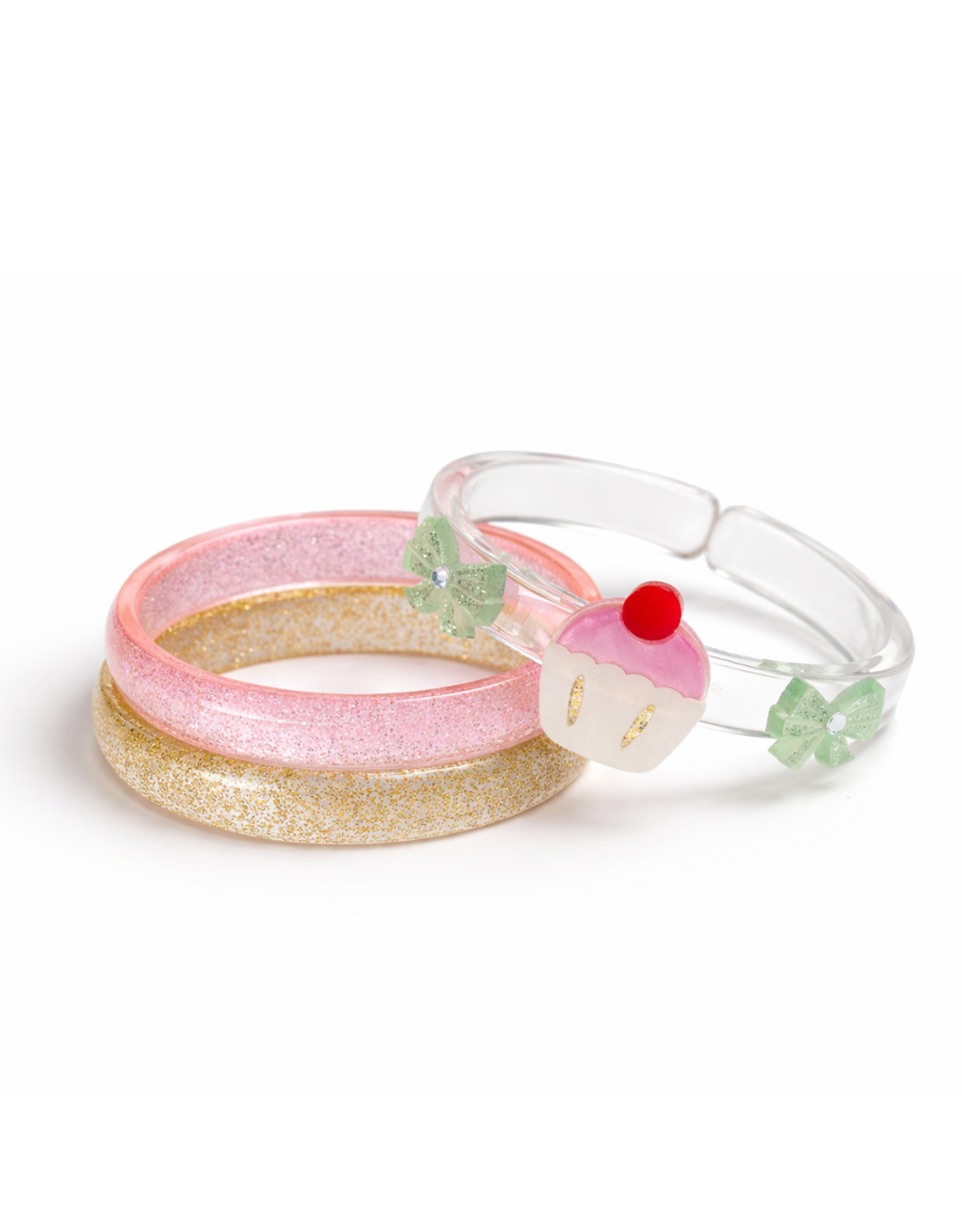 Lilies & Roses LR Bangle Cupcakes Bows BR134A-8R