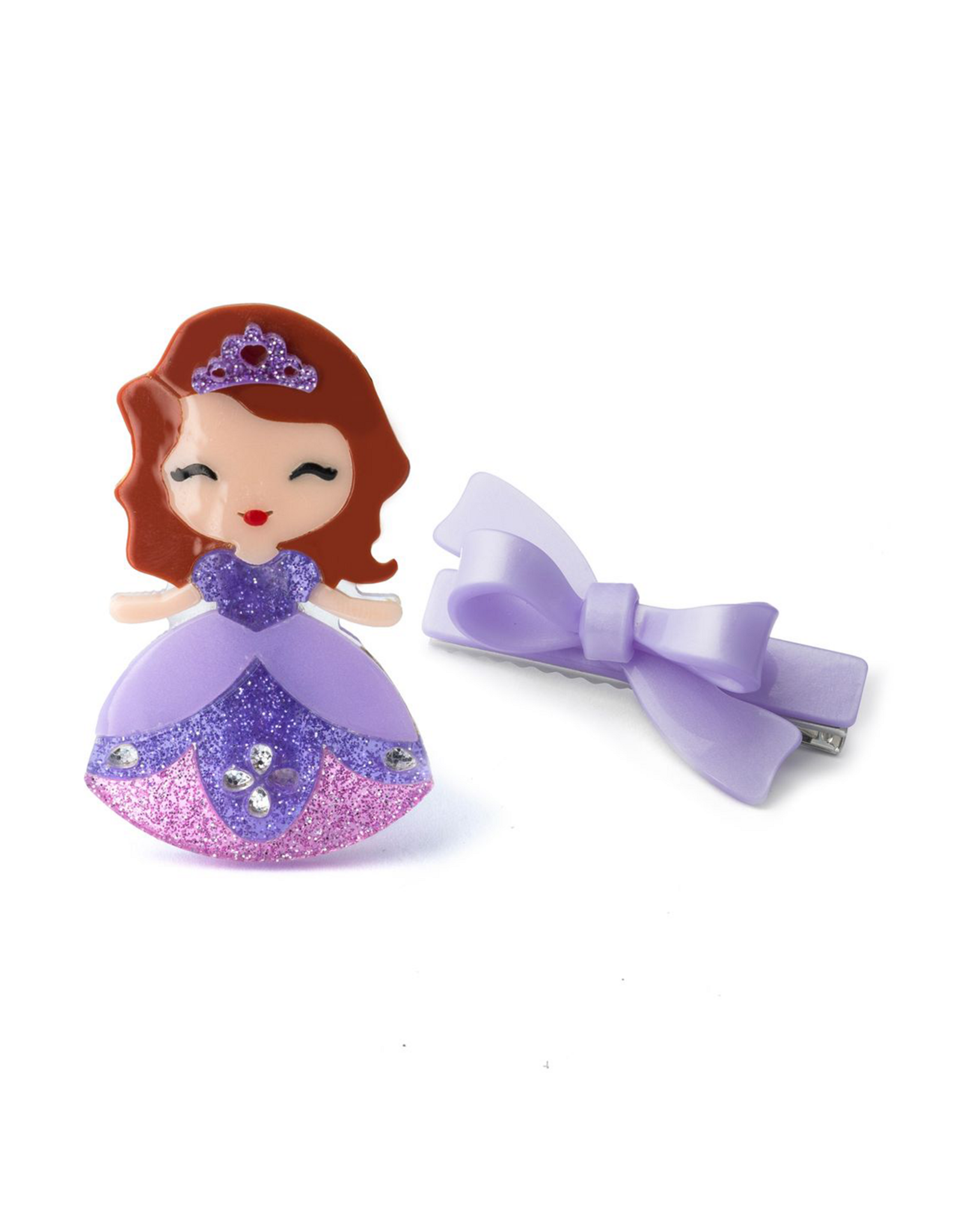 Lilies & Roses LR Alligator Clips Cute Doll Orchid AC078-15-035-13B