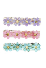 Lilies & Roses LR Alligator Clips Flower Blue/Purple/Pink AC015BS-13B
