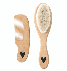 Stephan Baby Wooden Brush and Comb Set