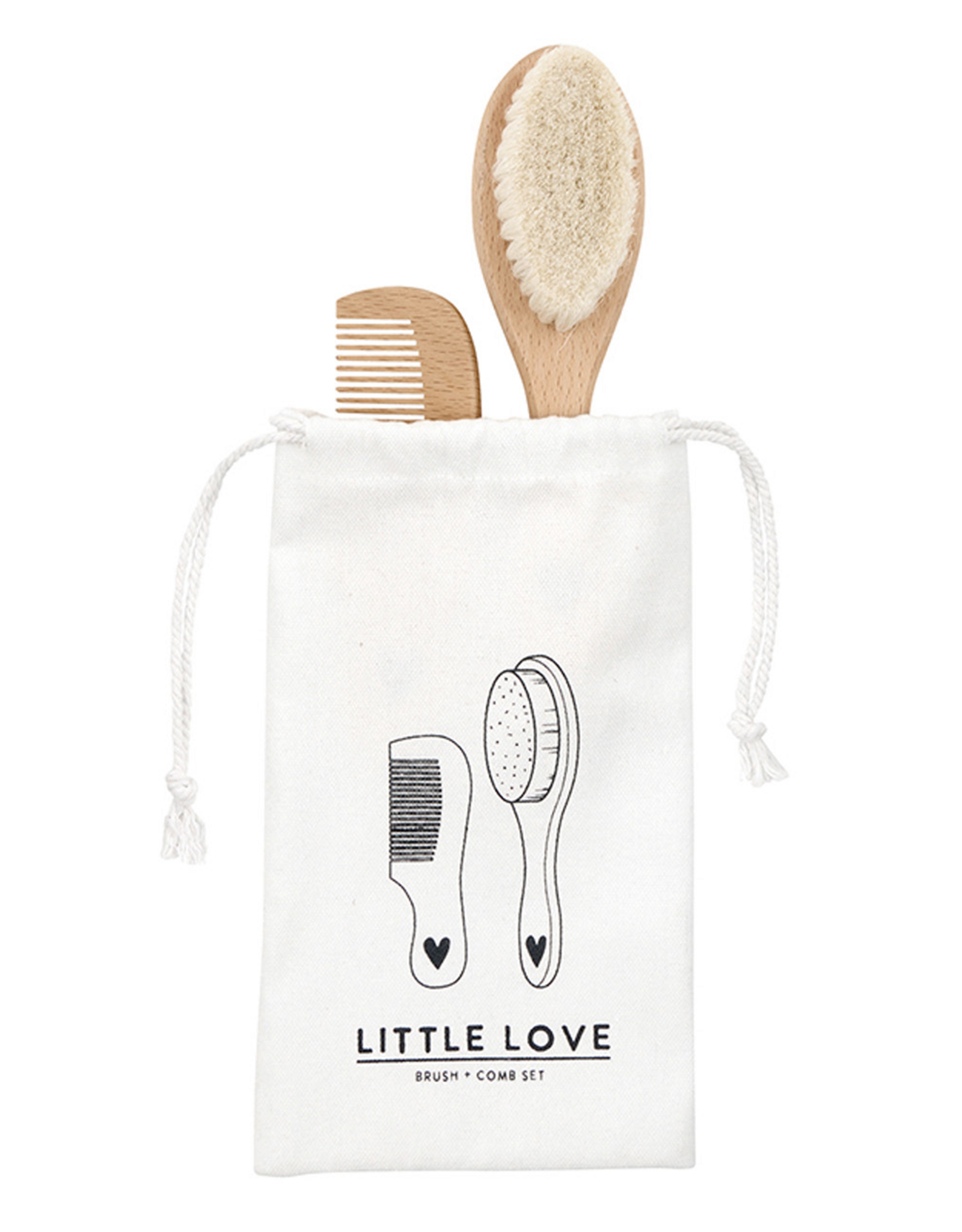 Stephan Baby Wooden Brush and Comb Set
