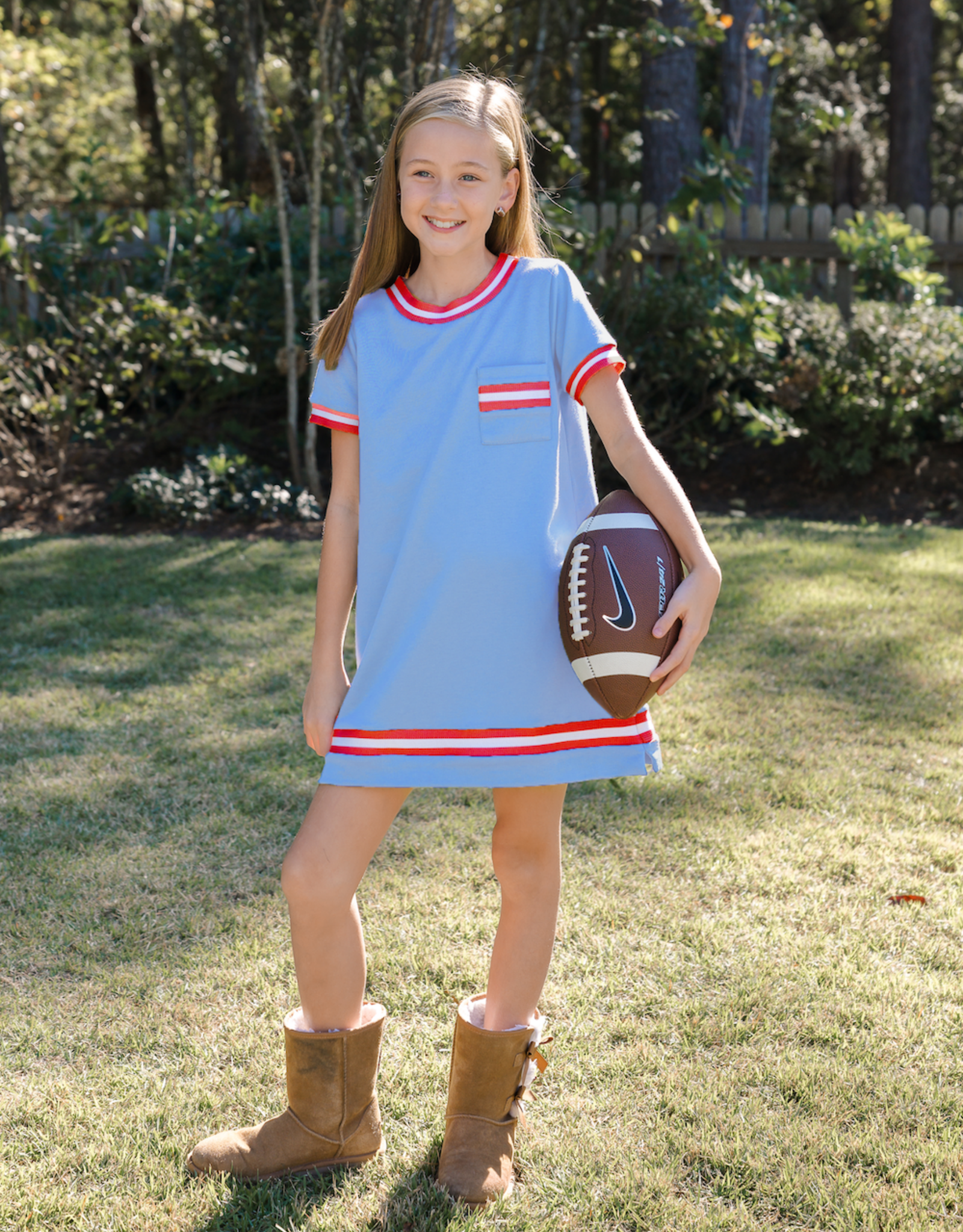 Set Proper Landry Dress Game Day Blue