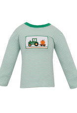 Anavini 550PL Green Tractor Smocked Shirt