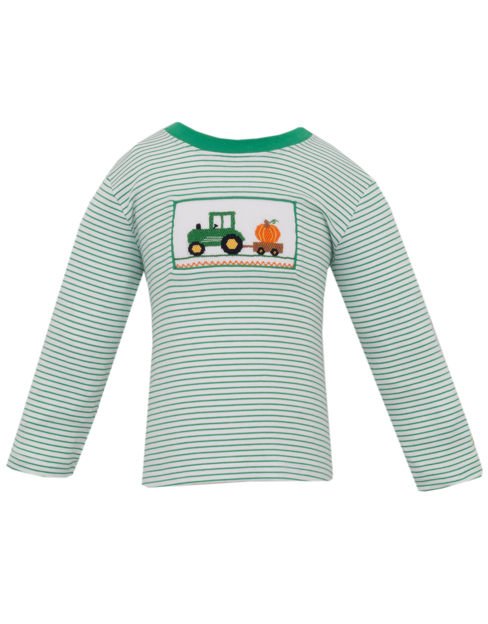Anavini 550PL Green Tractor Smocked Shirt