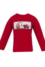 Anavini 546PL Red Construction Smocked Shirt