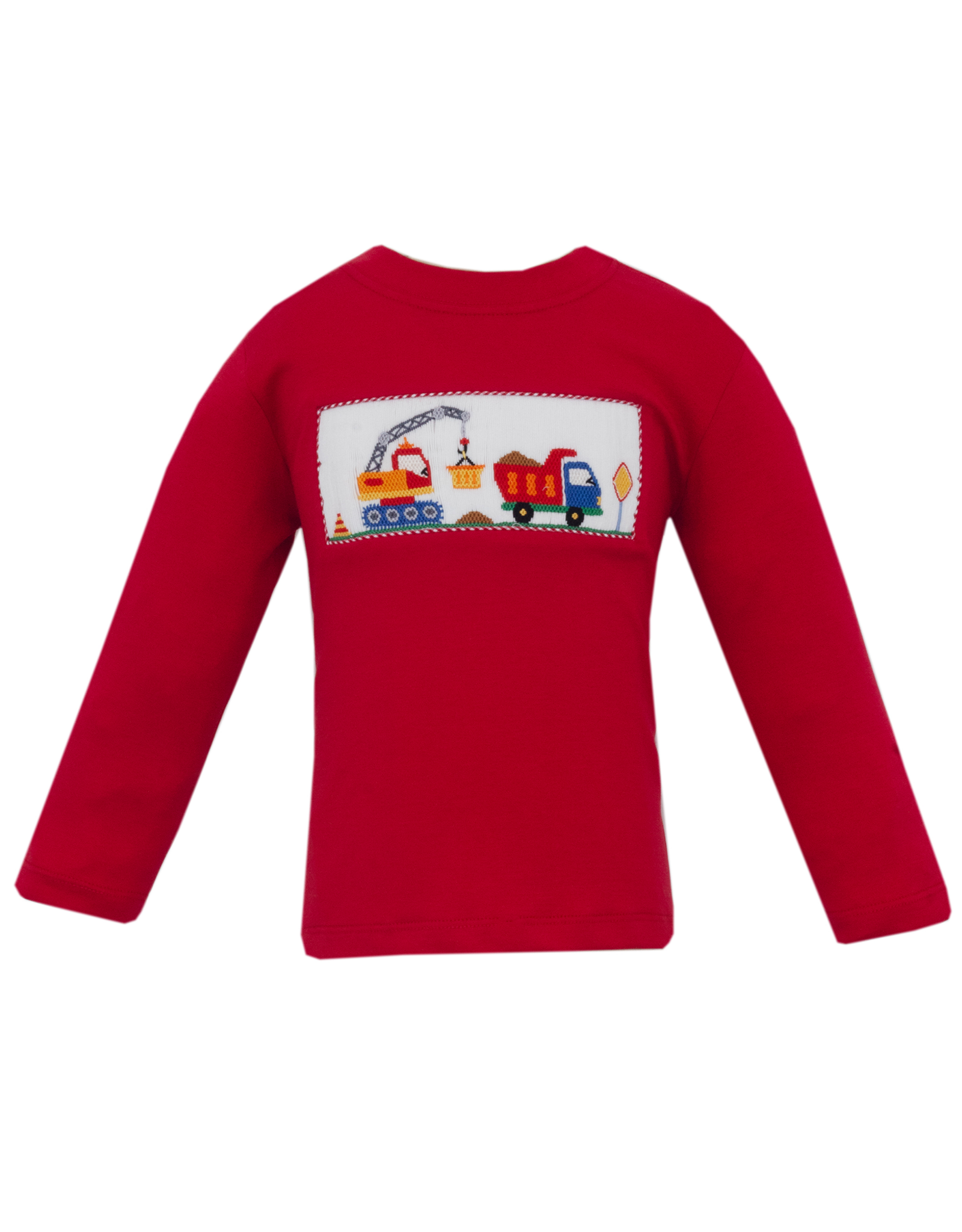 Anavini 546PL Red Construction Smocked Shirt