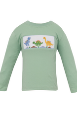 Anavini 547PL Lt. Green Dinos Smocked Shirt