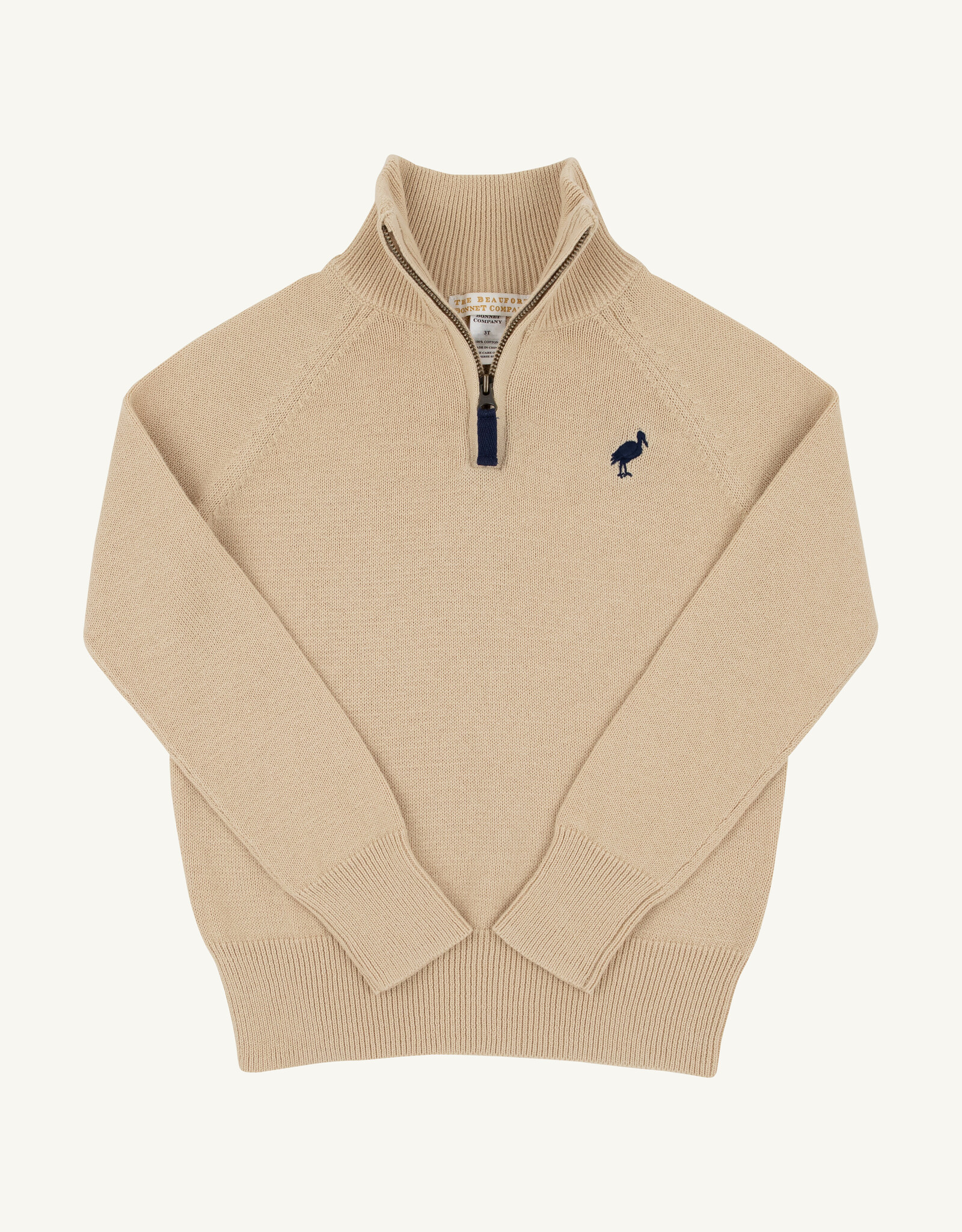 TBBC Hayden Half Zip Sweater Keeneland Khaki/Navy