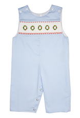 Lulu Bebe LBF26 Peter Christmas Train Smocked Longall
