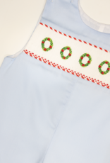 Lulu Bebe LBF26 Peter Christmas Train Smocked Longall